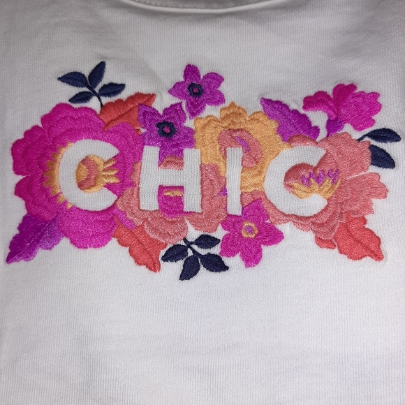 🆕️ Janie and Jack Girls Chic Appliquéed Top Shirt - Picture 2 of 3